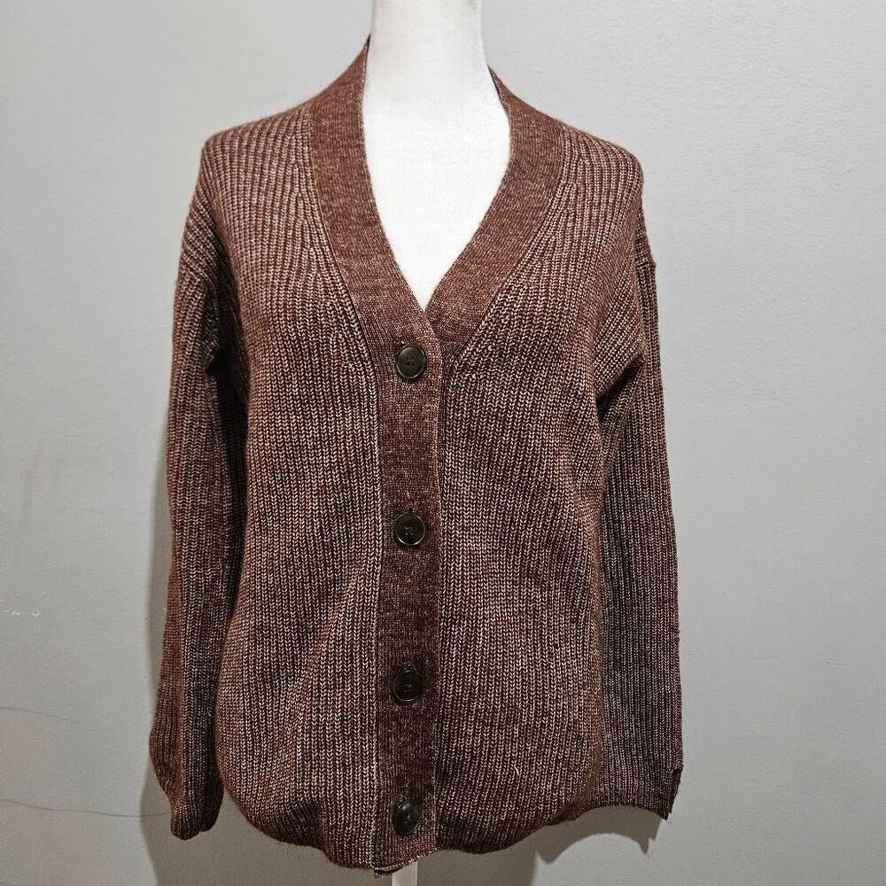 Loft Brown Knit Cardigan Size XS